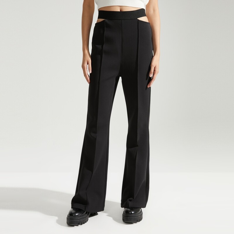 

Брюки-клеш женские Calvin Klein Jeans с полой талией, черный