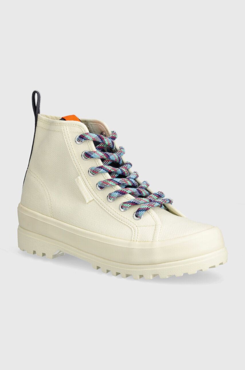 Кроссовки 2431 ALPINA TREK SHOELACES Superga, бежевый