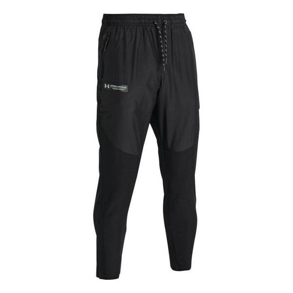

Брюки rush woven pants 'black' Under Armour, черный