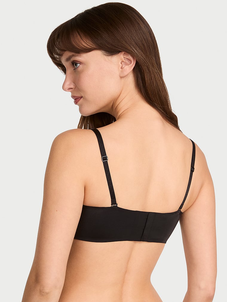 Невидимый бюстгальтер без бретелек с косточками пуш-ап от Victoria's Secret Perfect Comfort Victoria'S Secret Bare, черный — фото 2