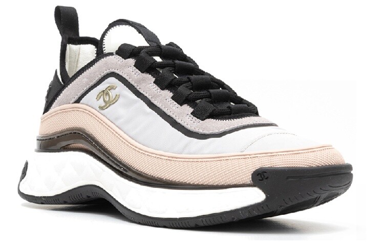 Женские туфли Lifestyle Low-top Белый/Розовый/Черный Chanel — фото 2