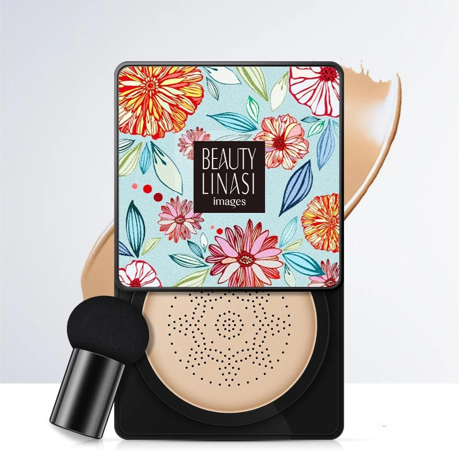 Тональная основа Cushion Foundation отбеливающая Voluroky, 1 шт, слоновая кость — фото 2