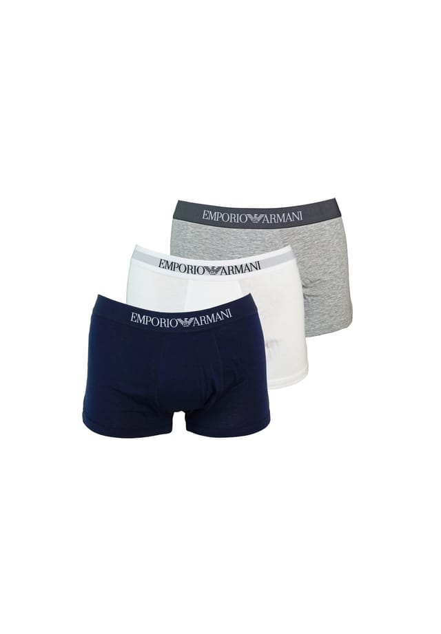 

Нижнее белье 3 пары трусов шорты Emporio Armani, белый