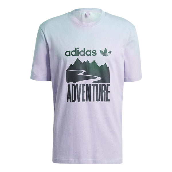 

Футболка adidas originals Printing Round Neck Pullover Short Sleeve Purple, фиолетовый