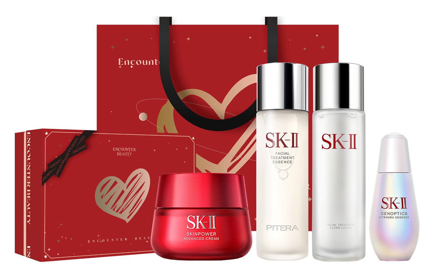 Набор для ухода за кожей SK-II Little Bulb: сывротка Miracle Water, 230 мл + осветляющий лосьон, 230 мл + сыворотка, 50 мл + увлажняющий крем, 80 г — фото 2