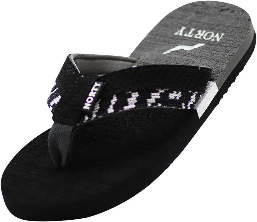 

Вьетнамки для мальчиков NORTY для пляжа, бассейна и повседневного использования - размер маломерит, черный