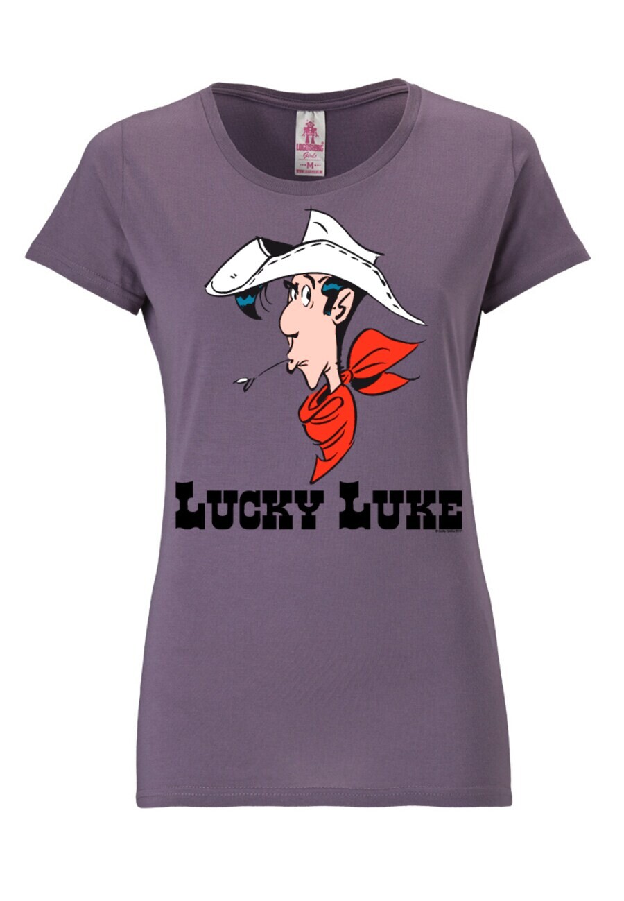 

Футболка LOGOSHIRT Shirt Lucky Luke Portrait, темно-фиолетовый