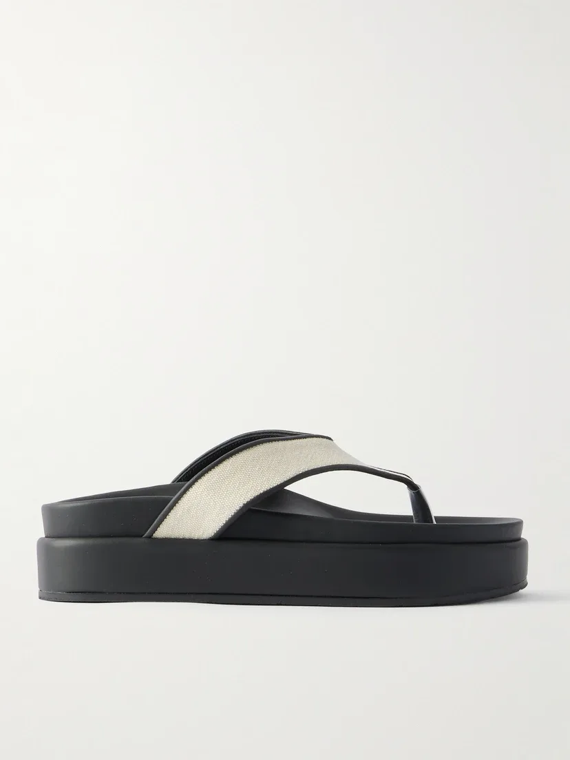 Платформенные сандалии Charys2Flatform из холста с резиновыми вставками Ancient Greek Sandals, черный