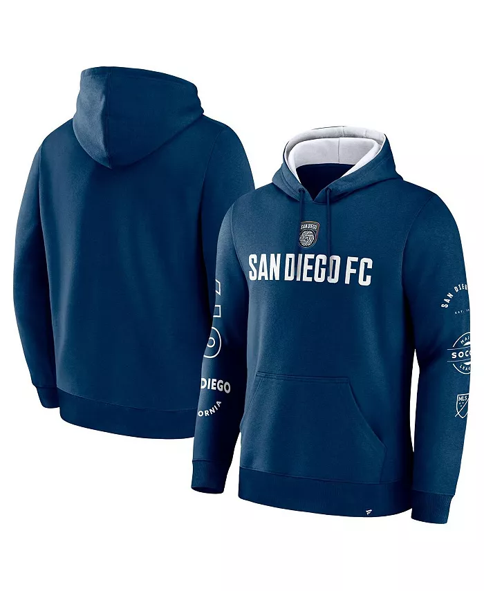 

Мужская синяя толстовка с капюшоном San Diego FC Penalty Kick Legacy Fanatics