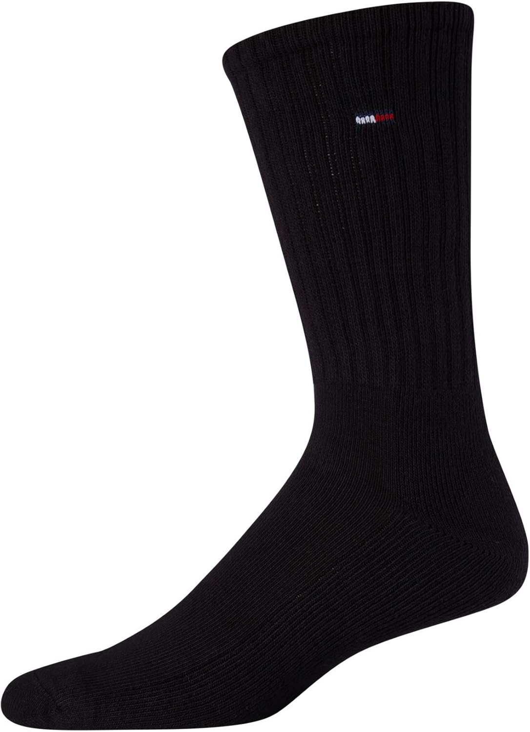 Мужские носки Tommy Hilfiger Crew Socks - 12 пар носков из хлопковой смеси Performance Cushion Crew Socks - дышащие спортивные носки для мужчин, Black — фото 4