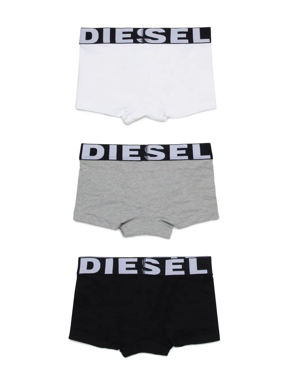 Комплект из трех боксеров с логотипом Diesel Kids, черный — фото 2