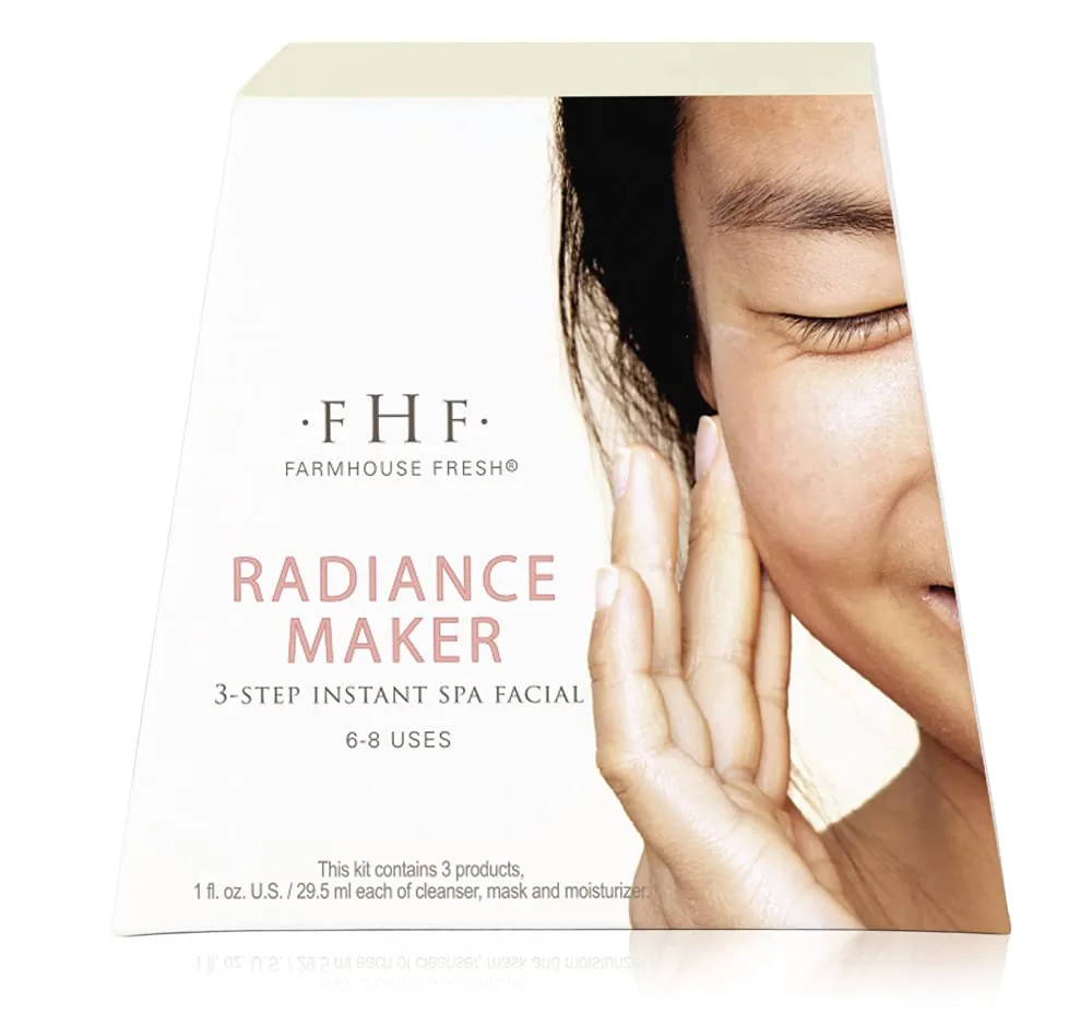 FarmHouse Fresh Radiance Maker 3-шаговая экспресс-спа-процедура для лица, 3 шт.