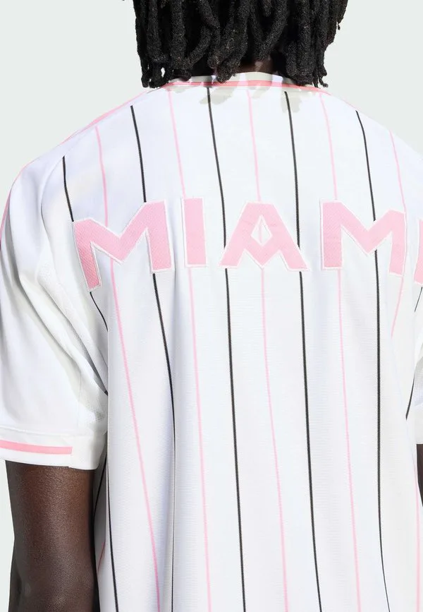 Футболка с бейсбольным принтом inter miami cf Adidas Performance, White Bliss Pink — фото 4