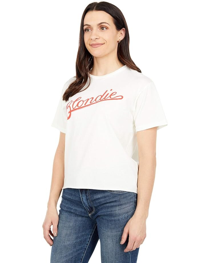 

Футболка The Original Retro Brand Oversized Slightly Cropped Premium Black Label Blondie Tee, цвет Antique White