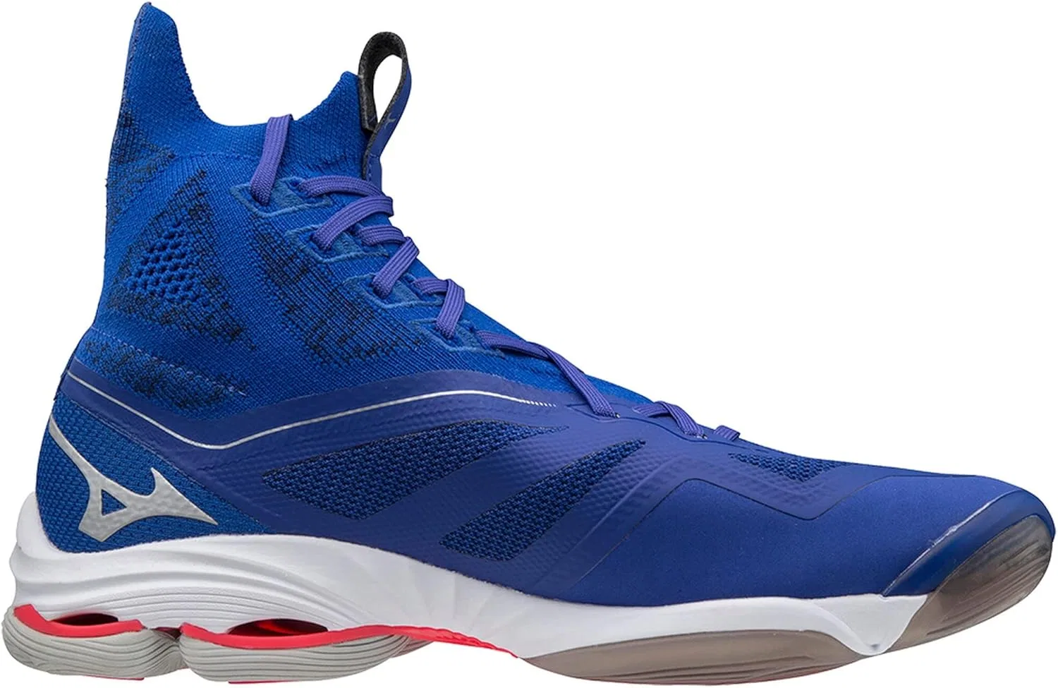 Кроссовки для бега Mizuno Wave Rider GTX унисекс, Reflexbluec Silverdpink — фото 3