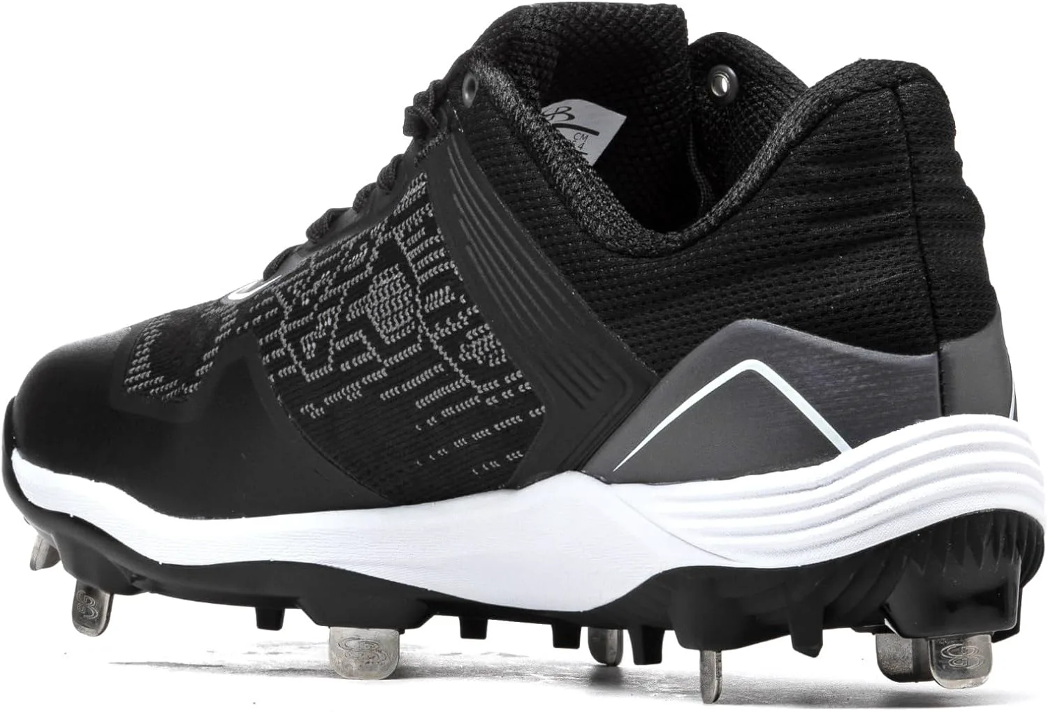 Boombah Viper Pureknit Мужские металлические бутсы - Статус - Разнообразие цветов - Разные размеры, черный — фото 3