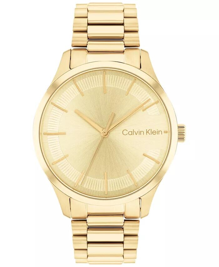 

Золотистые часы-браслет 35 мм Calvin Klein