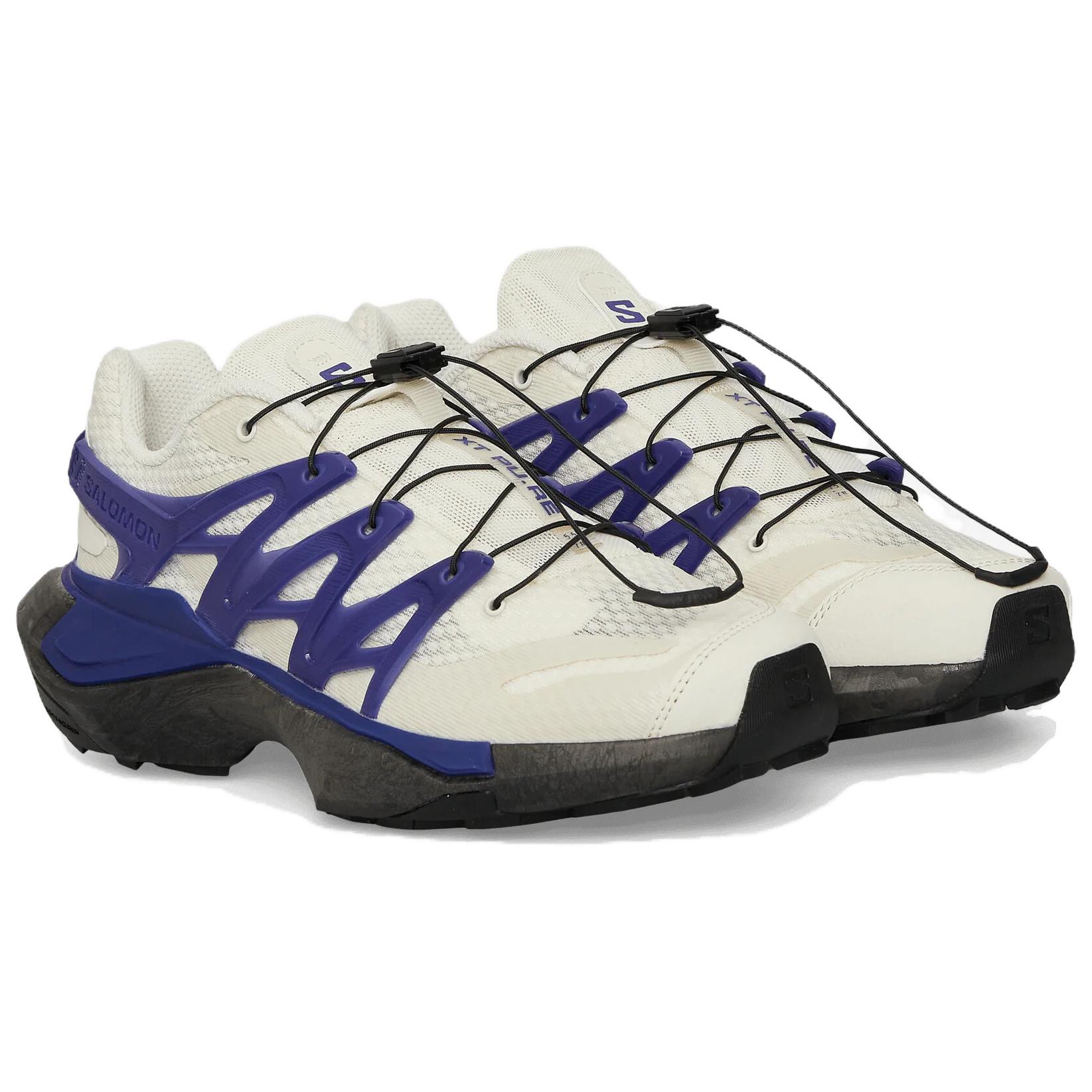 XT PU.RE ADVANCED дышащие низкие кроссовки для бега unisex белый фиолетовый SALOMON, белый/фиолетовый — фото 4