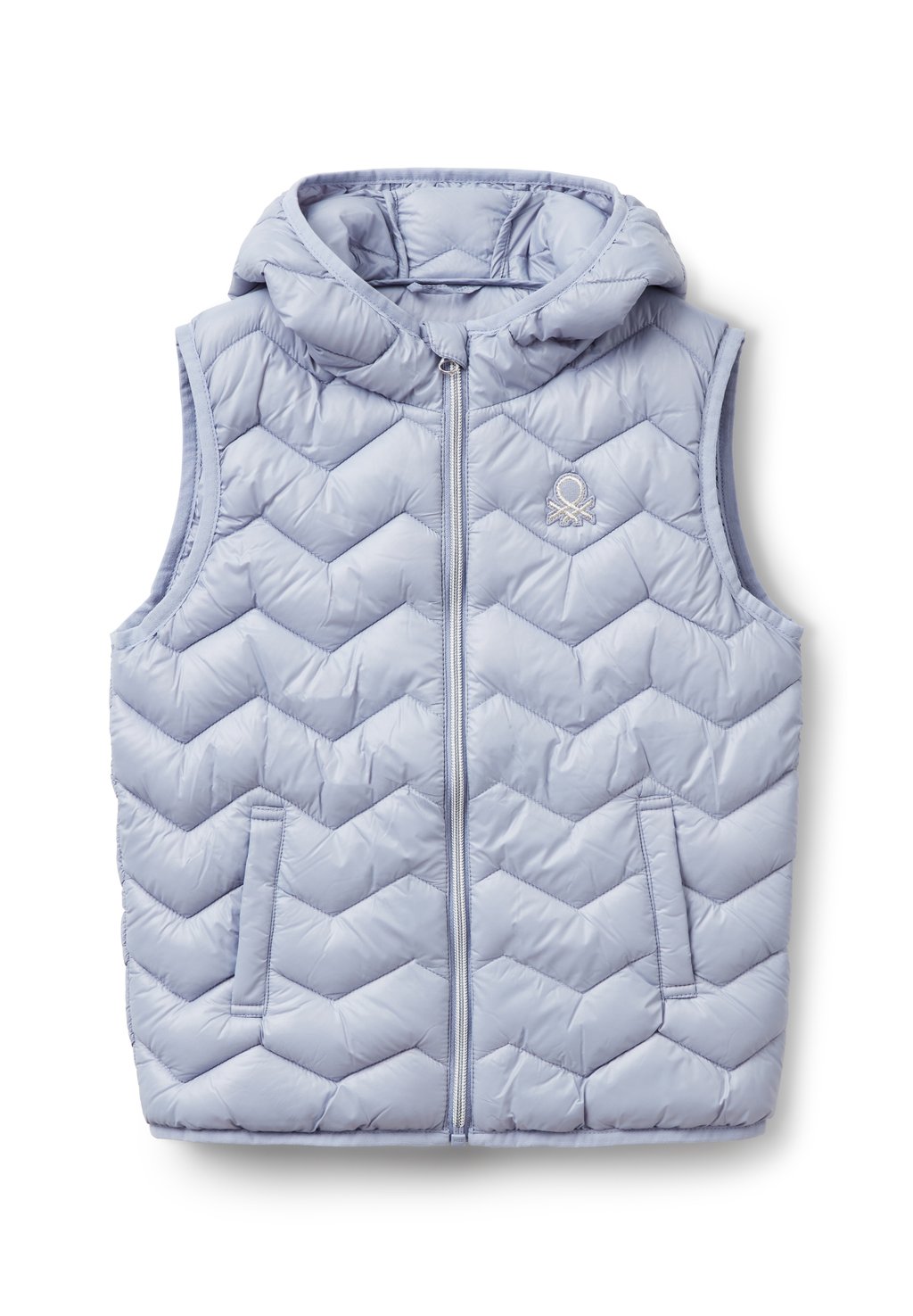 

Жилет PADDED WITH HOOD United Colors of Benetton, сиреневый