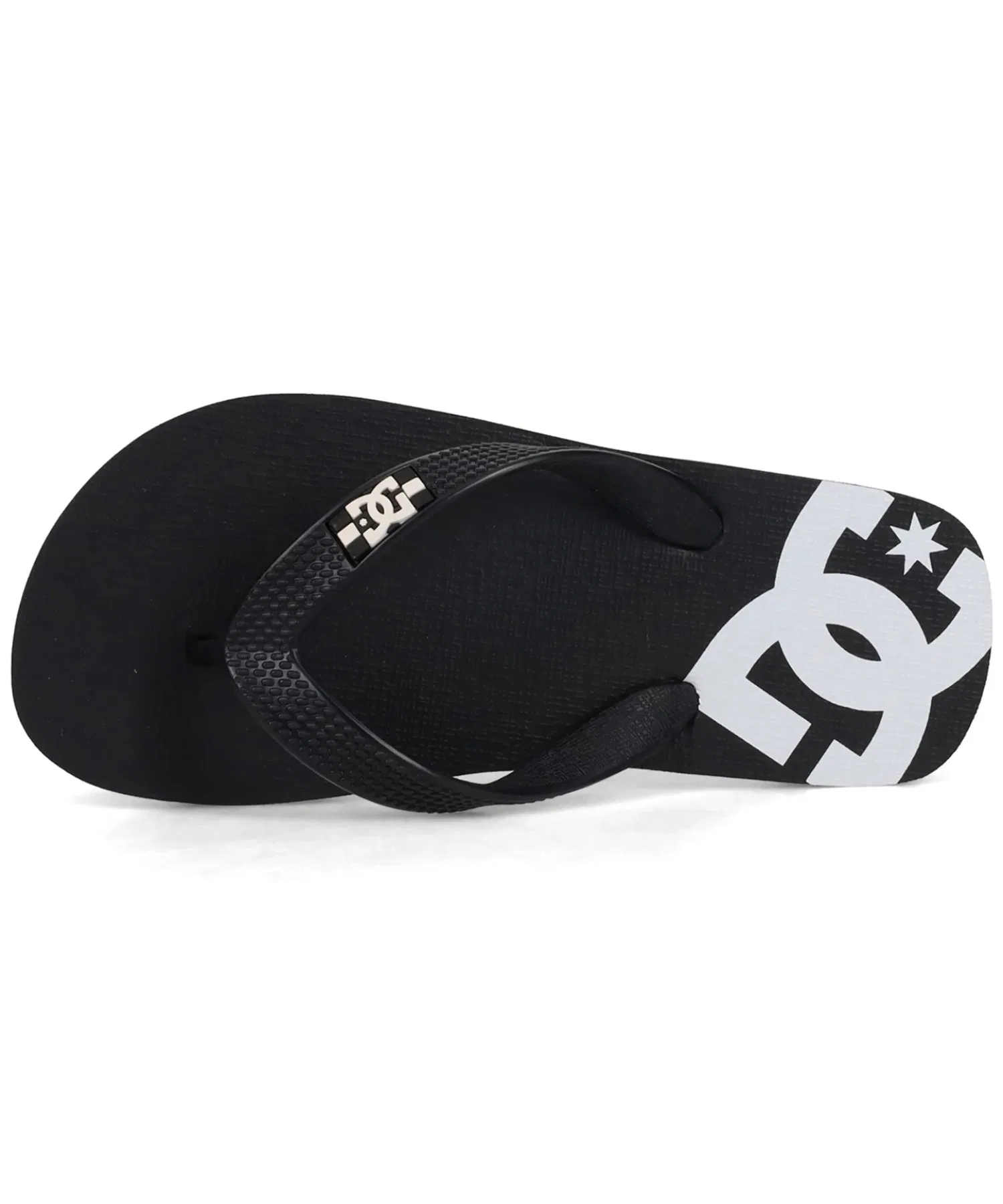 Детские пляжные сандалии DC SHOES SPRAY с логотипом DC чёрно-белые — фото 4