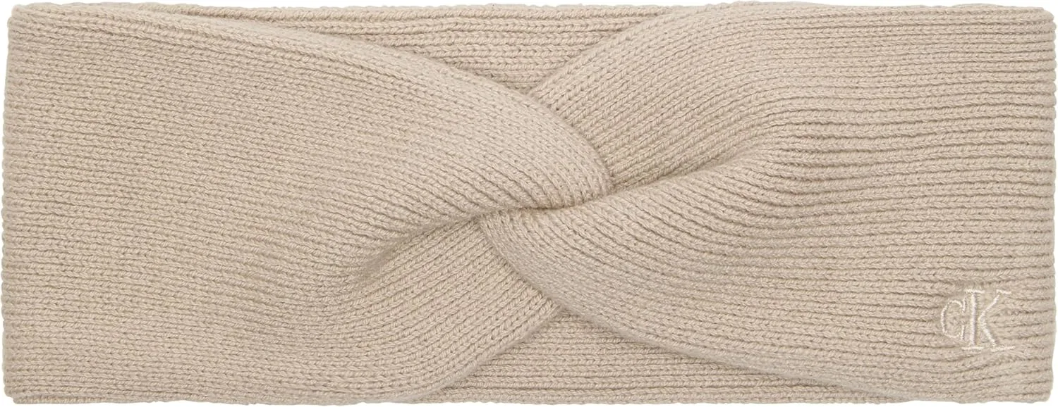 Женская повязка на голову «CK Fine Rib Twist Headband» от Calvin Klein Calvin Klein, Brown (Chateau Gray) — фото 2