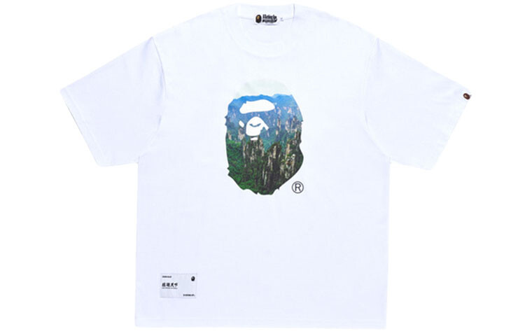 

Футболка Bape Ape World Series унисекс A Bathing Ape, белый