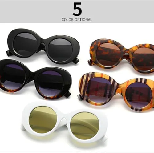 

Винтажные круглые солнцезащитные очки в разноцветную полоску 2027 года для женщин и мужчин, модные большие солнцезащитные очки для женщин MTZJH, Orange Gray3179
