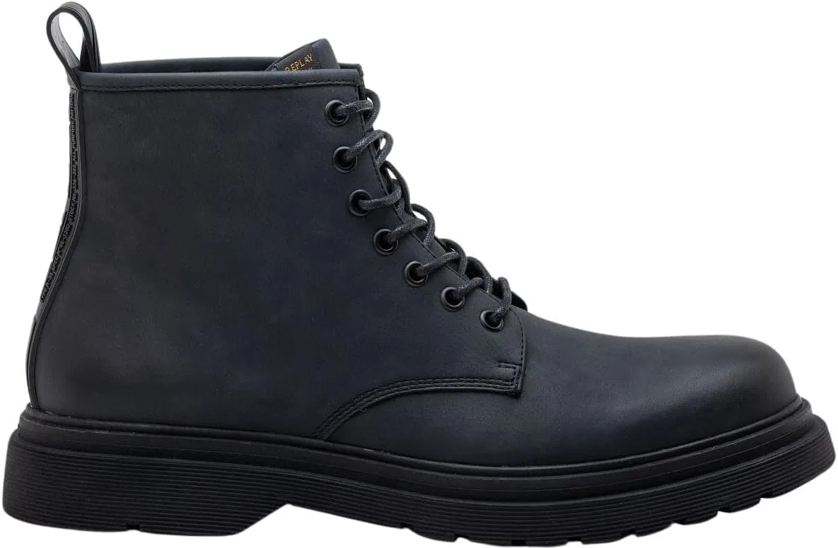 Ботинки Replay Herren Low Boot Stiefel mit Schnürsenkeln, 003Black. — фото 3