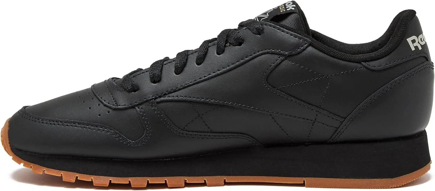Кроссовки Reebok Unisex Klassiek Leer, Core Black Pure Grey5 Reebok Gum3 — фото 3