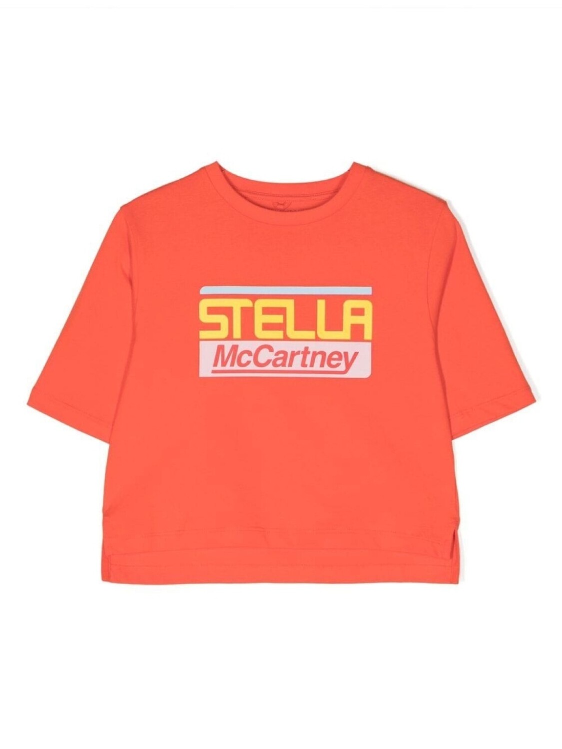 

Stella McCartney Kids футболка из органического хлопка с логотипом, красный