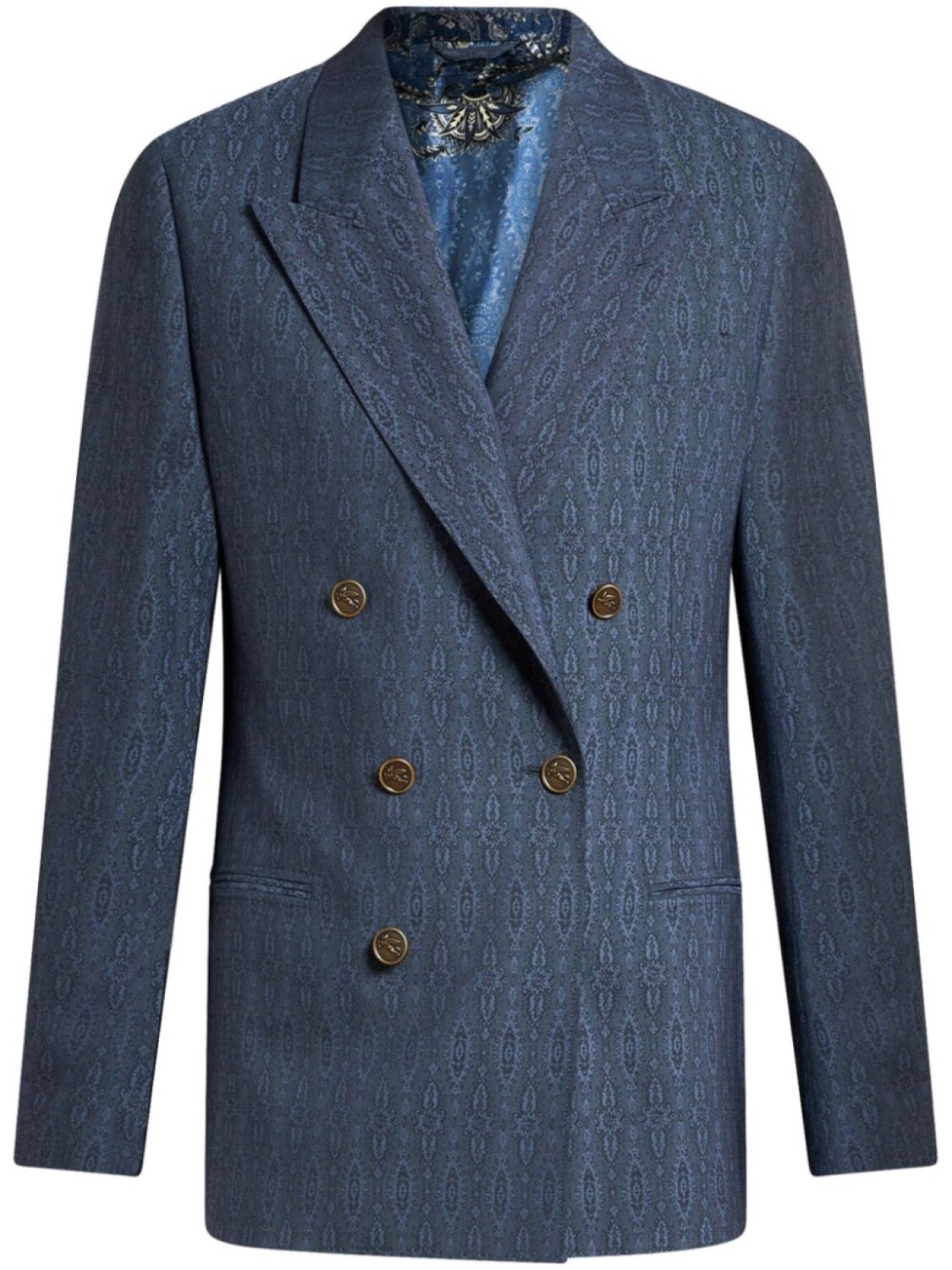 

Двубортный пиджак ETRO, синий
