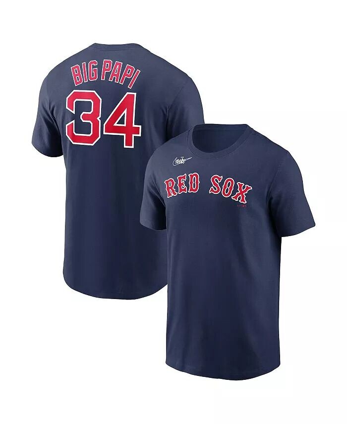 

Мужская футболка David Ortiz Navy Boston Red Sox с надписью «Имя и номер» Nike
