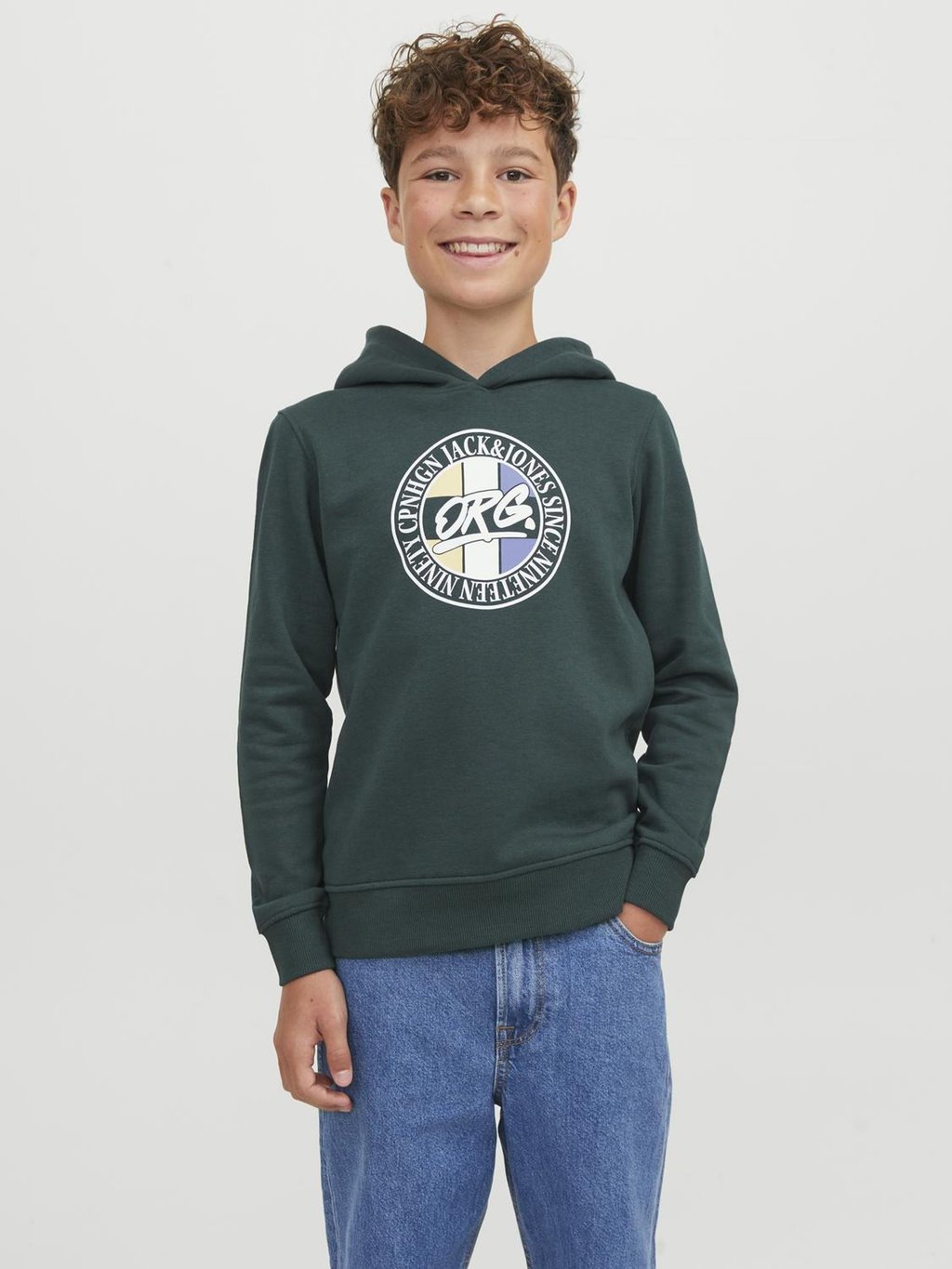 

Толстовка JORARTHUR HOOD Jack & Jones Junior, цвет magical forest