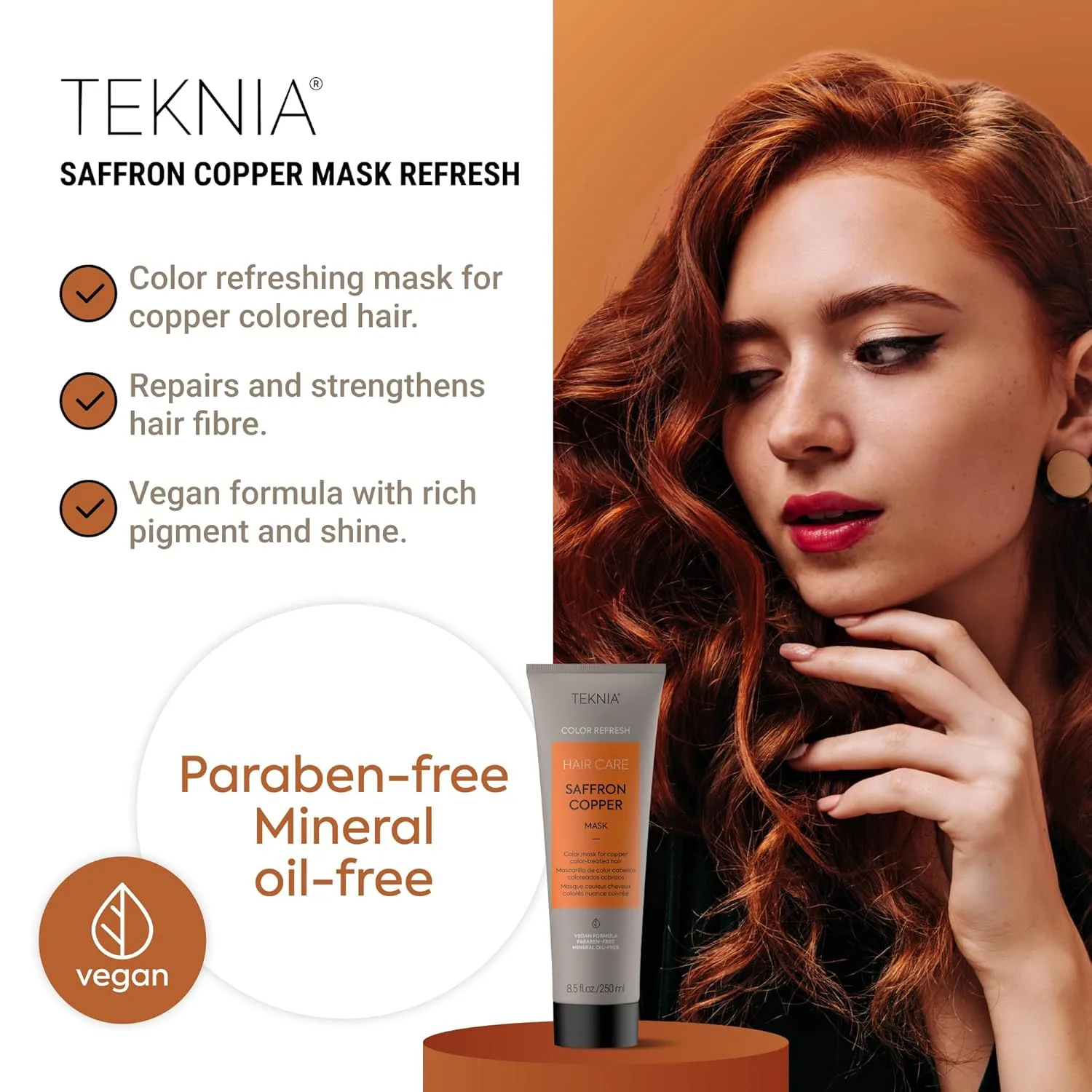 Маска для волос LAKMÉ Teknia Color Refresh, маска для окрашивания волос., Saffron Copper — фото 2