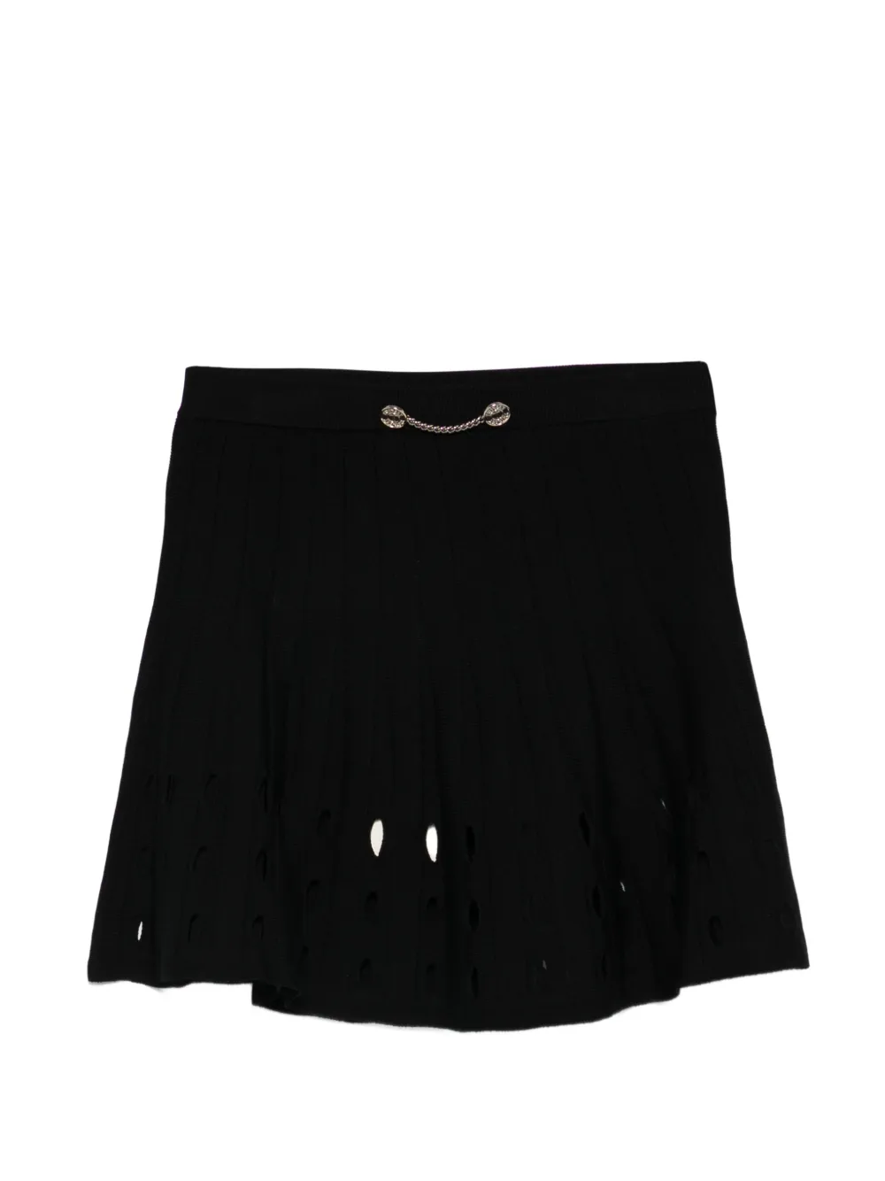 

Юбка с вырезом и цепочкой Twinset Kids, черный