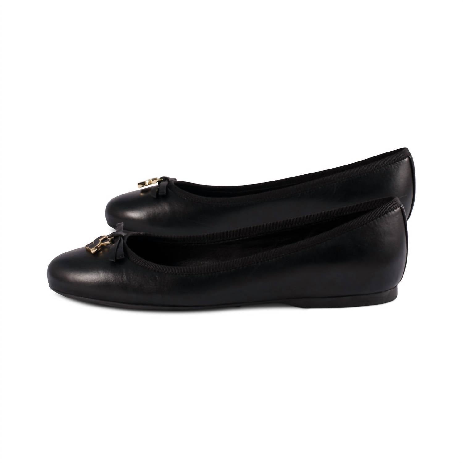 Женские кожаные балетки Docket черные Kate Spade