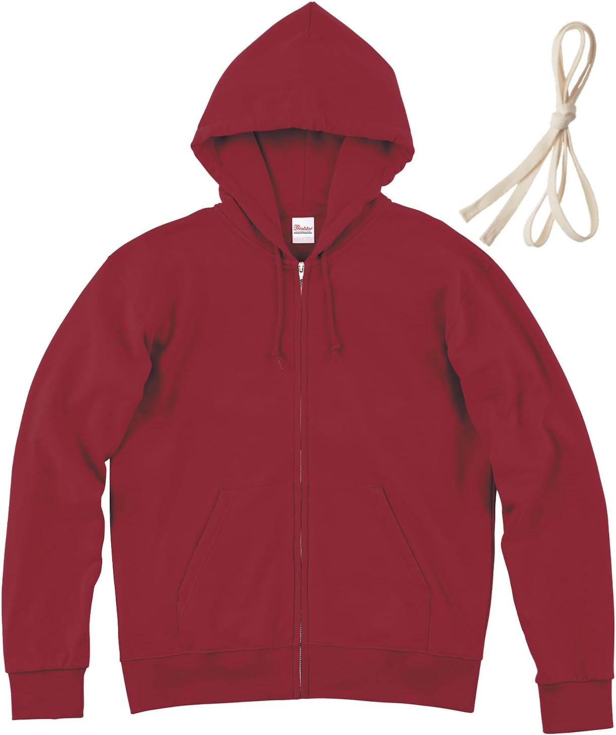 

Мужская толстовка Printstar 00189-NNZ, 273 г, на флисовой подкладке, стандартный капюшон с застежкой-молнией, бордовый