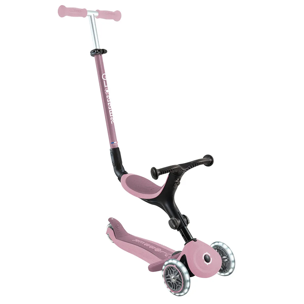 

Самокат Globber Go Up Active Lights Ecologic, розовый