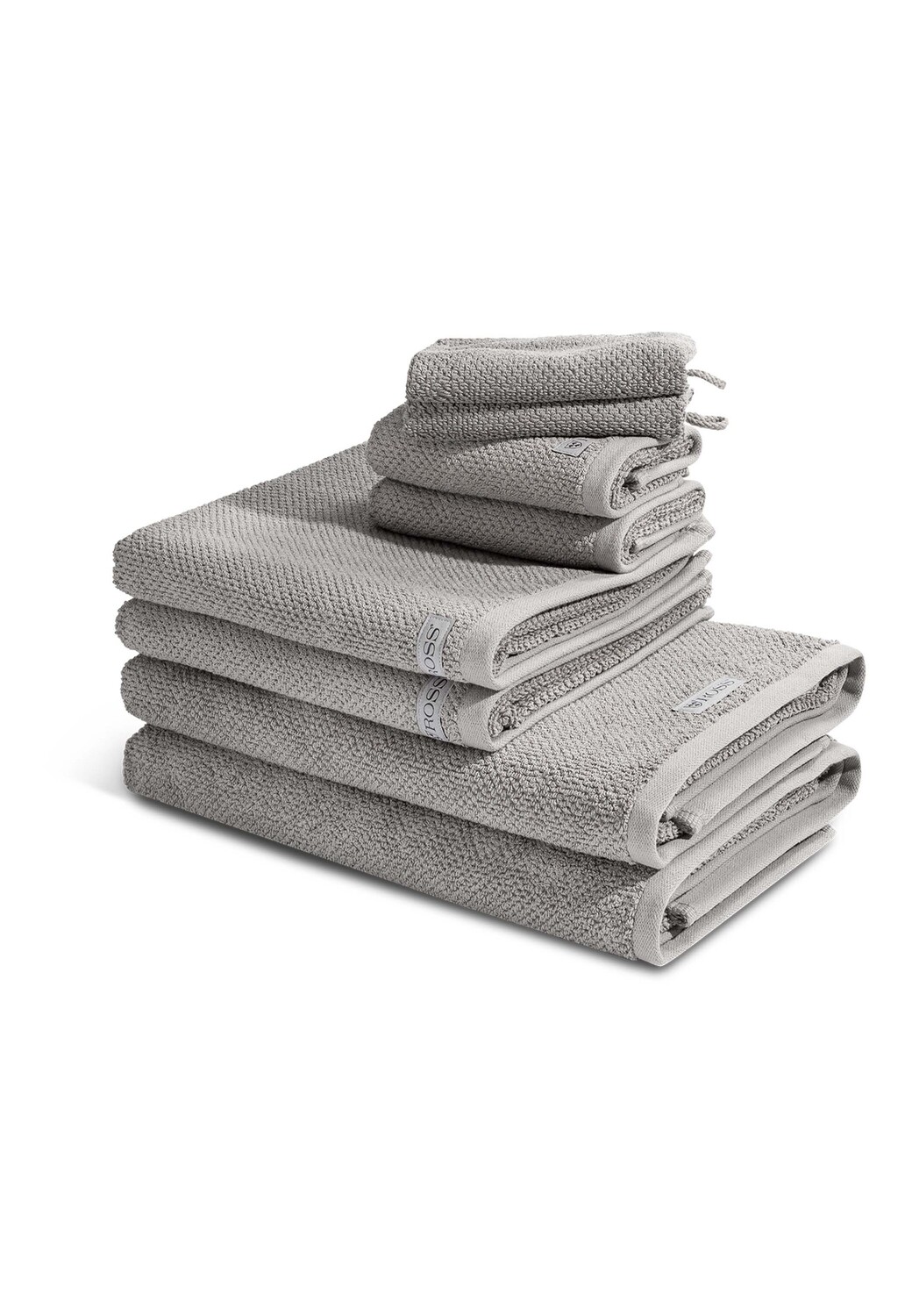 

Полотенце для ванной Ross 2 X Wasch 2 X Gäste 2 X Dusch 2 X im Set Selection Organic Cotton, цвет Flanell