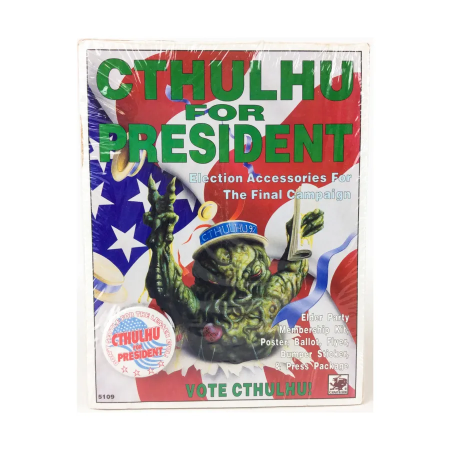 

Cthulhu for President, Call of Cthulhu - Memorabilia & Merchandise (Chaosium 1st-5.5 Editions), мягкая обложка