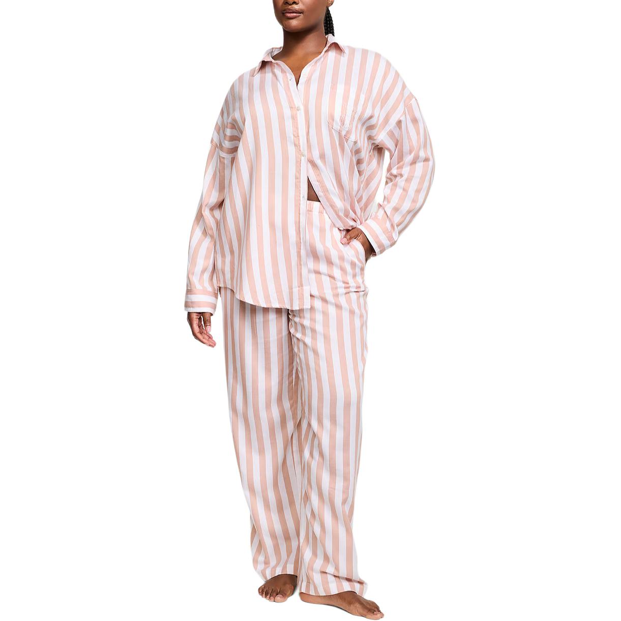 Victoria's Secret Комплект пижамы Modal-Cotton длинный/TSS пижама женская Pink Stripes — фото 2