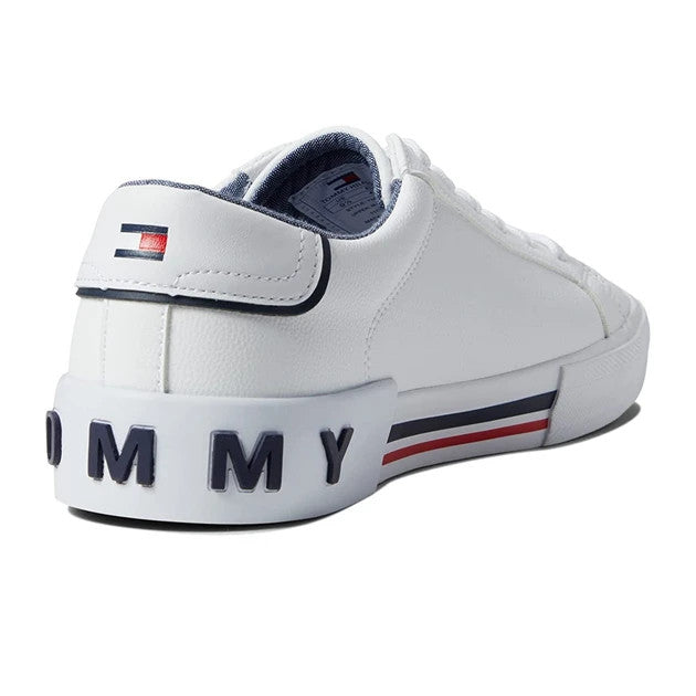 Кроссовки Tommy Hilfiger, белые, с круглым носком, низкие, мужские, повседневные, GAL12 Tommy Hilfiger, белый — фото 4