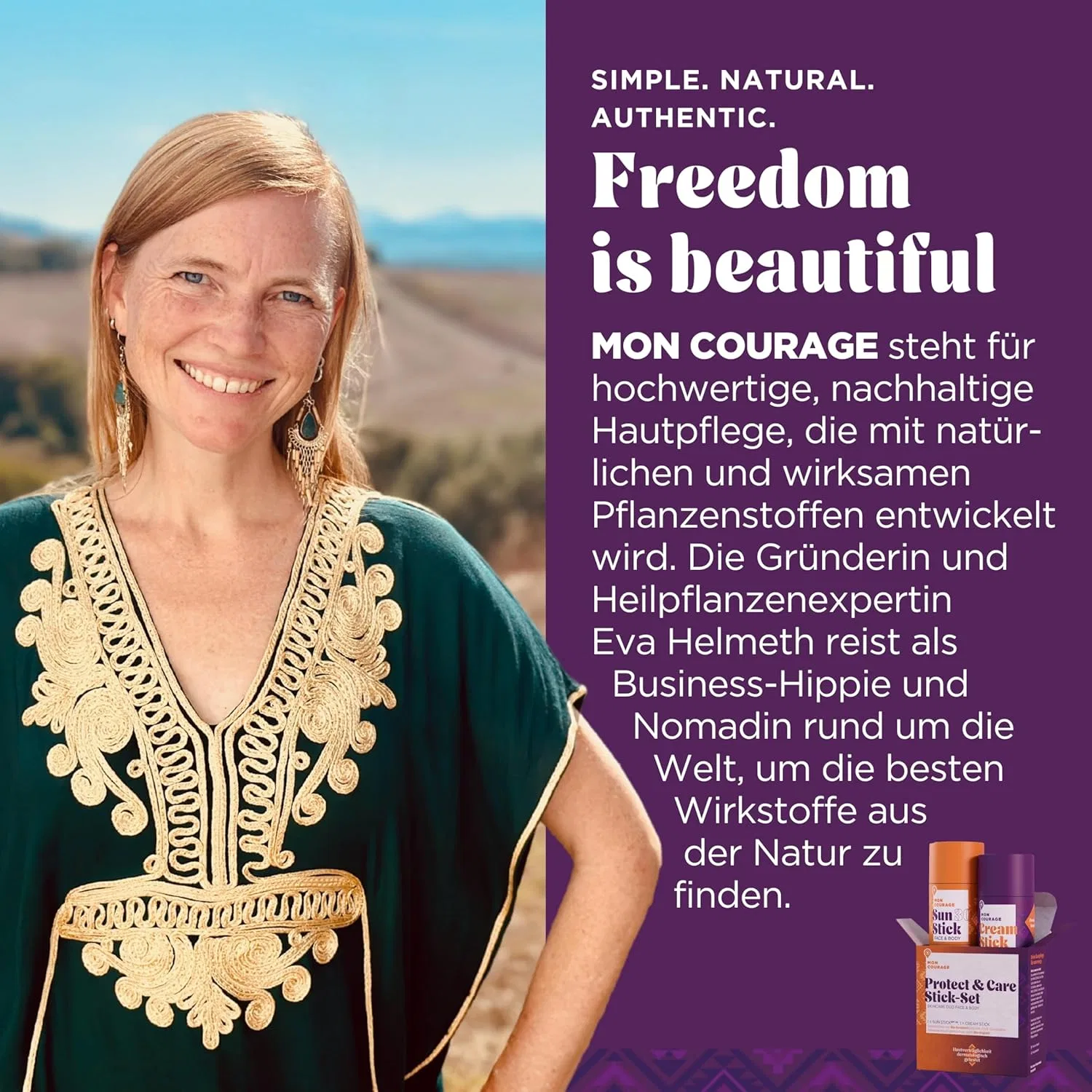 Набор стиков Protect & Care SPF30+ 3-в-1 Mon Courage — фото 3