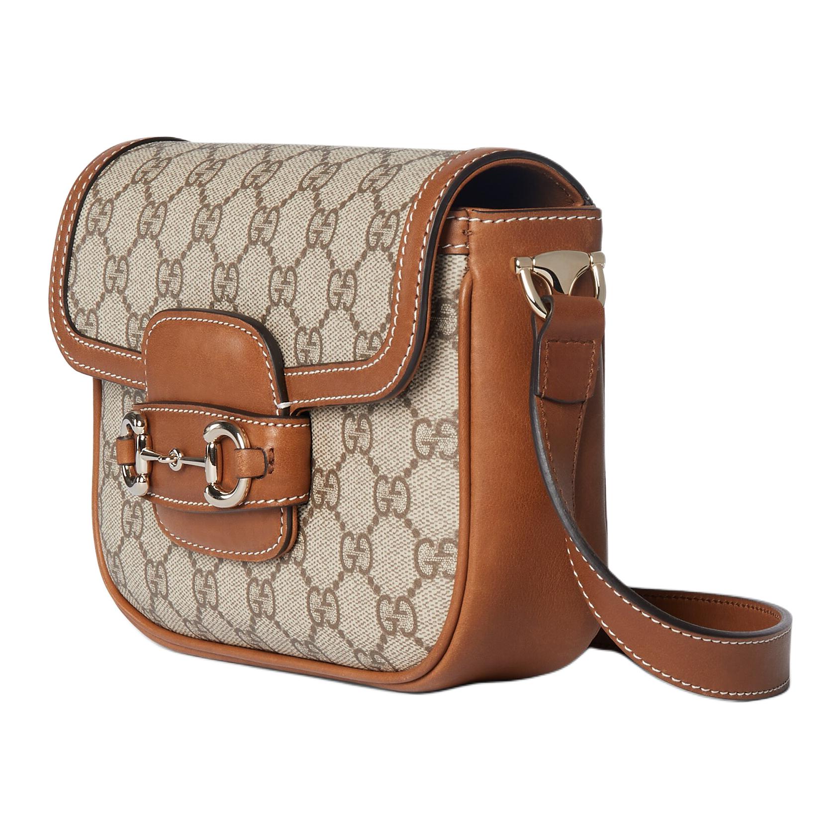 Мини-сумка сэтчел унисекс GUCCI через плечо — фото 2