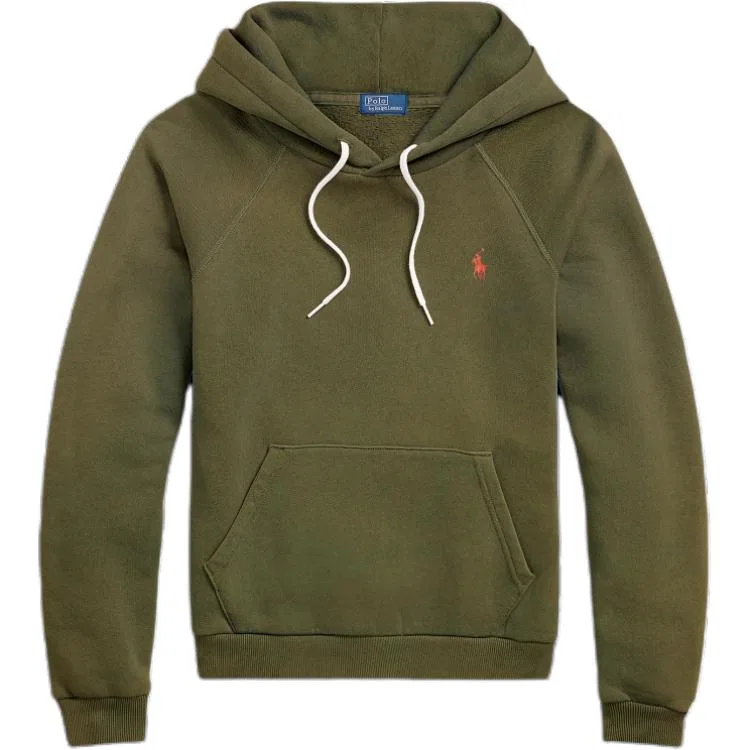 Толстовка с капюшоном из флиса Shrunken Fit 'Thermal Green' Polo Ralph Lauren