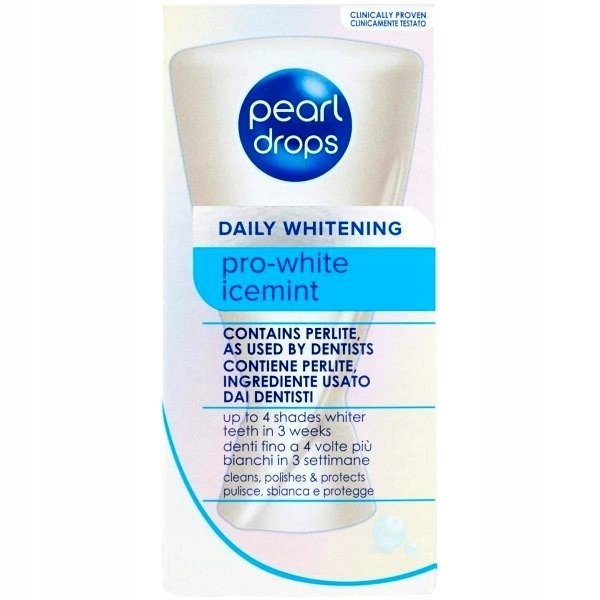 

Отбеливающая зубная паста PEARL DROPS Pro-White Icemint 50 мл