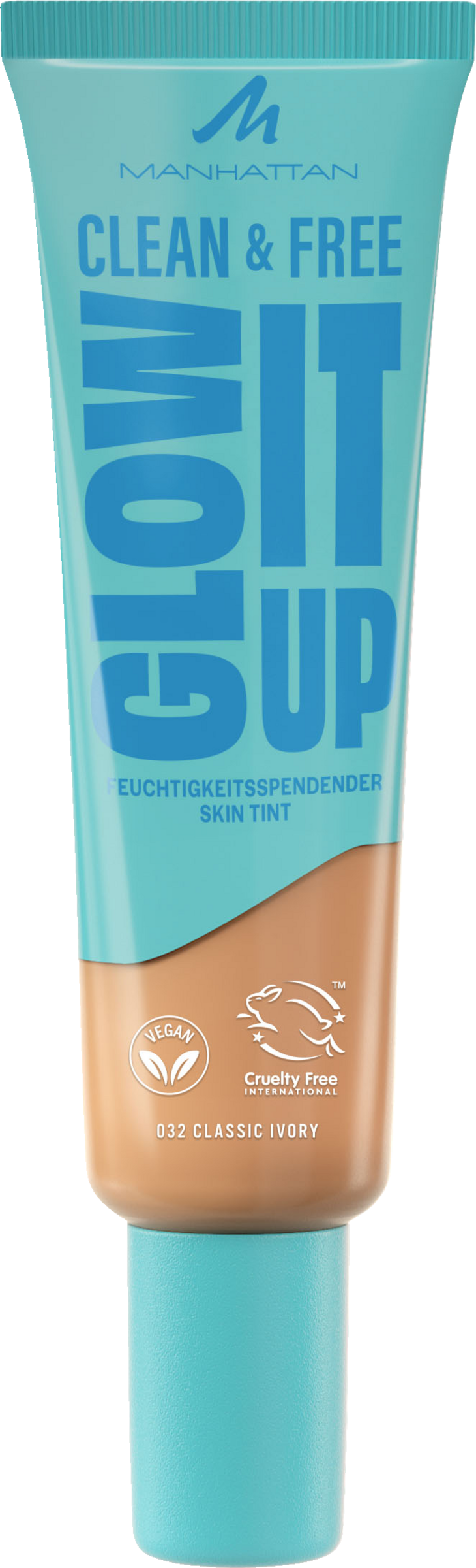

Тональный крем Manhattan Clean & Free Glow It Up Skin Tint 32 Classic Ivory