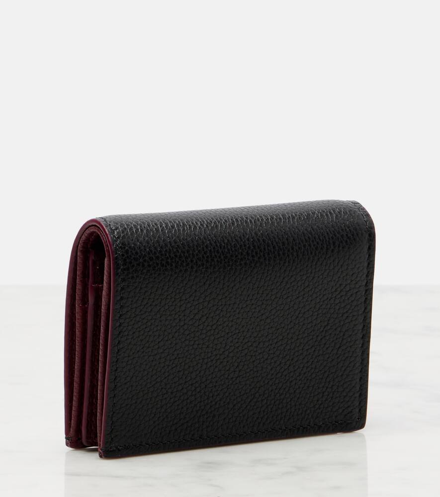 Кошелёк GG Marmont из кожи Gucci, Black/Rosso Ancora — фото 3