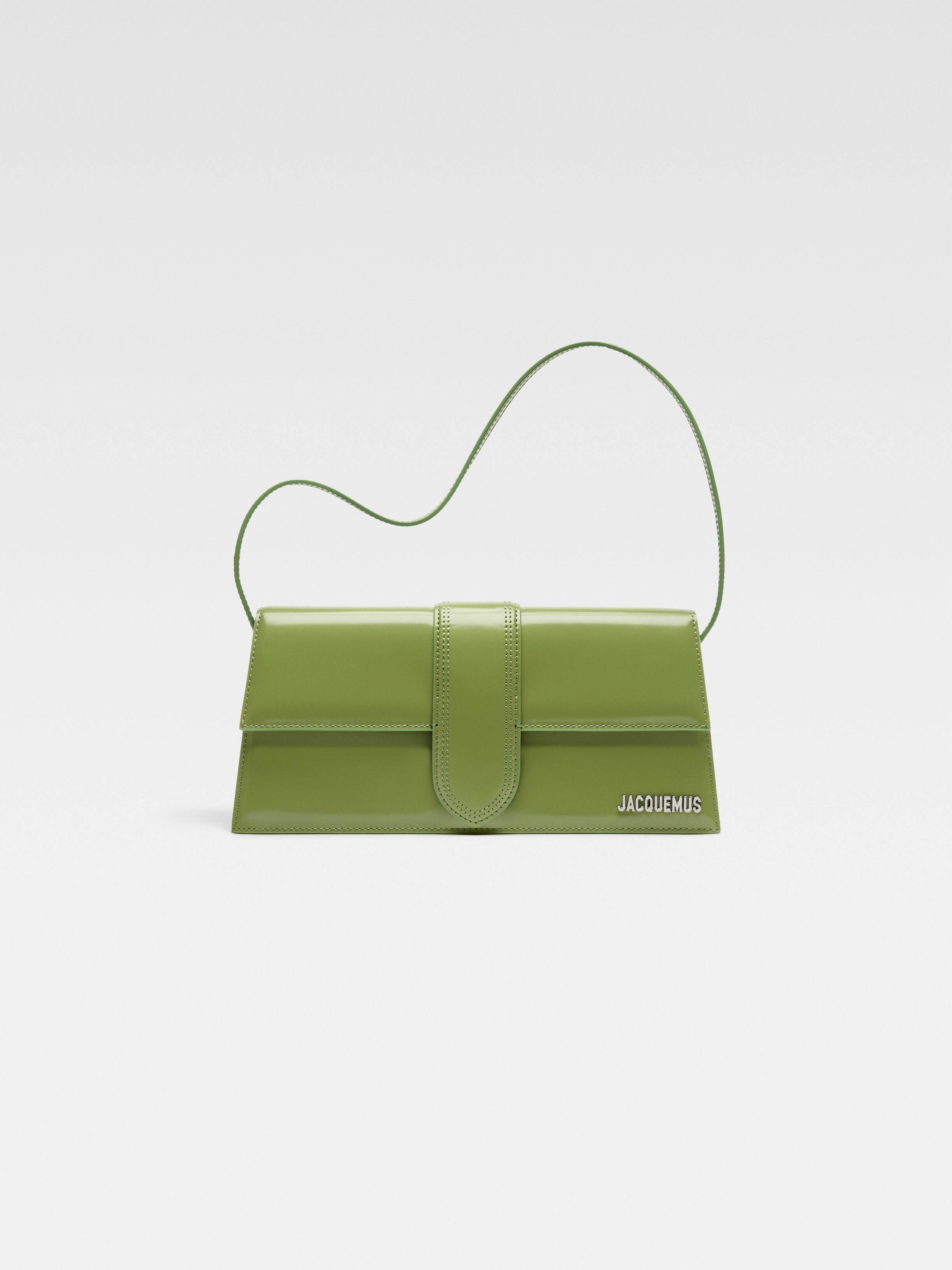 

Длинная сумка с клапаном JACQUEMUS The long Bambino, зеленый