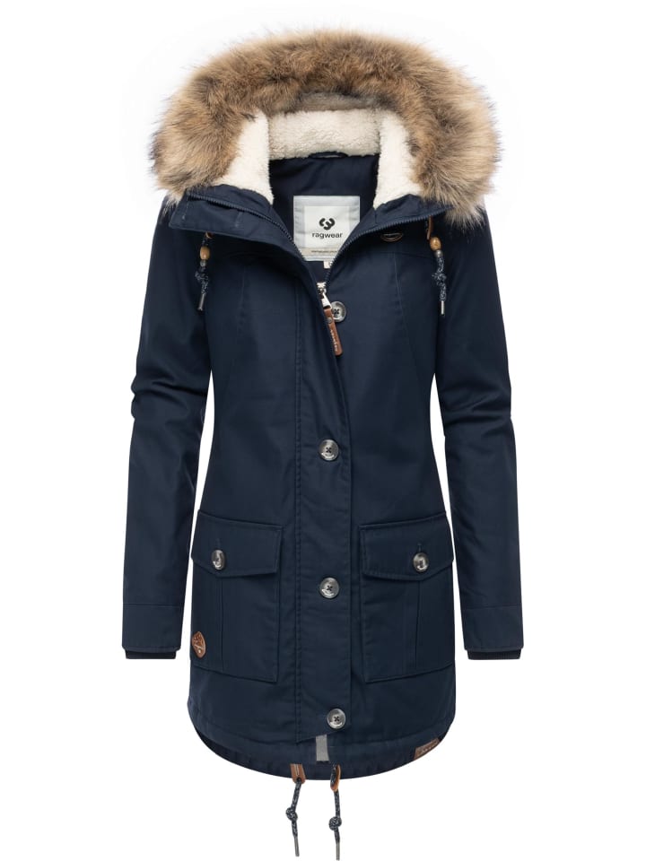 

Ragwear Зимнее пальто Jane YOUMODO темно-синего цвета